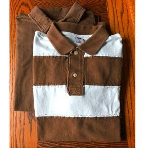 Lot of 2: Gap Kids Polos Athletic Striped 100% Cotton